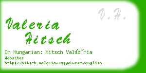 valeria hitsch business card